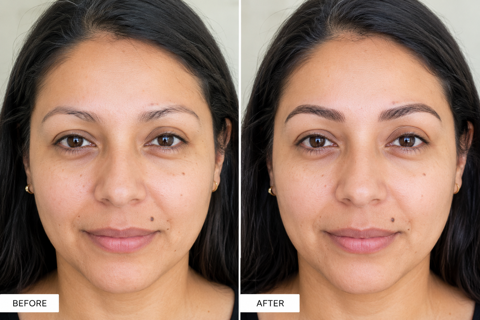 Antes y después de microblading — Adriana Taffoya